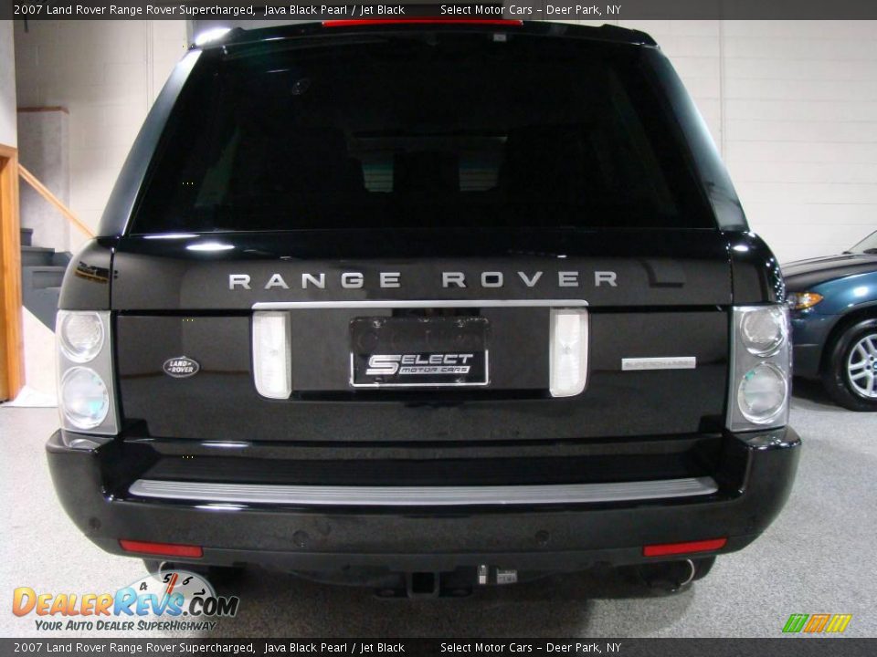 2007 Land Rover Range Rover Supercharged Java Black Pearl / Jet Black Photo #5