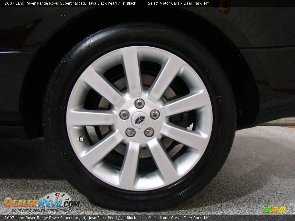 2007 Land Rover Range Rover Supercharged Java Black Pearl / Jet Black Photo #6