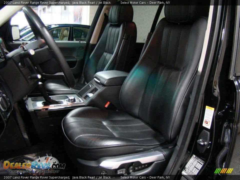 2007 Land Rover Range Rover Supercharged Java Black Pearl / Jet Black Photo #7