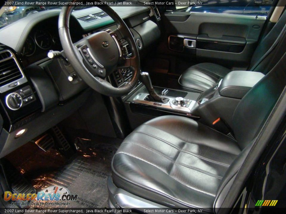 2007 Land Rover Range Rover Supercharged Java Black Pearl / Jet Black Photo #8