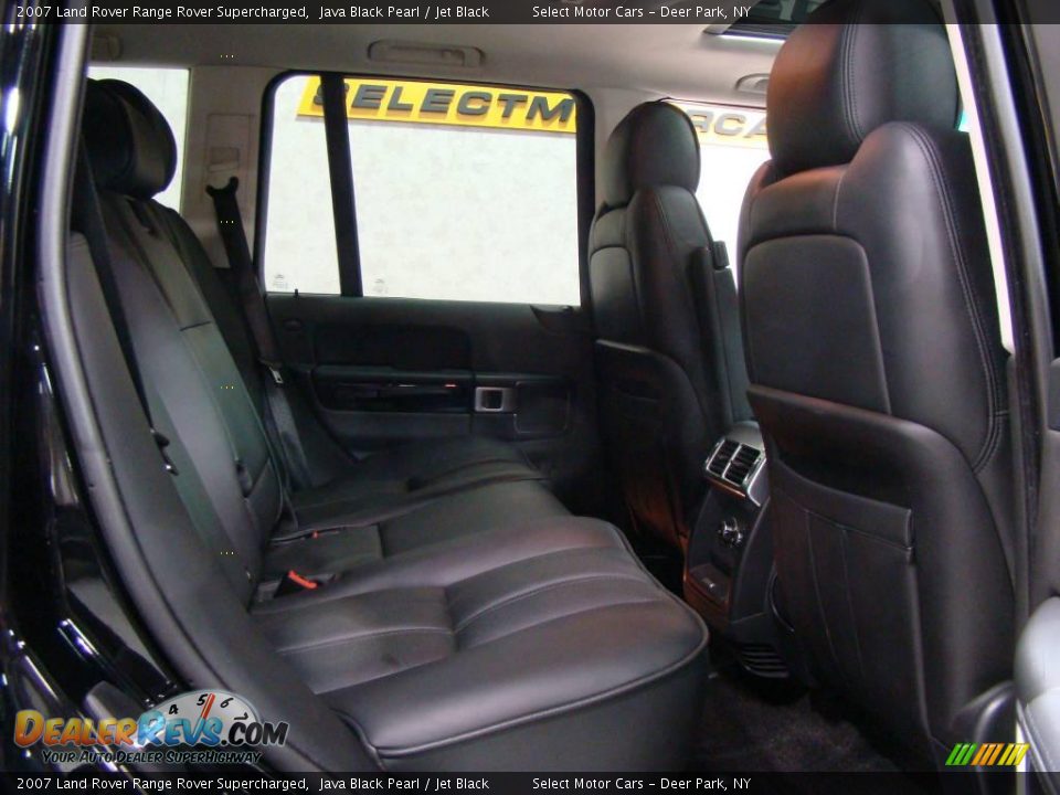 2007 Land Rover Range Rover Supercharged Java Black Pearl / Jet Black Photo #12