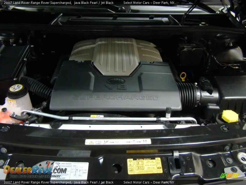 2007 Land Rover Range Rover Supercharged Java Black Pearl / Jet Black Photo #14