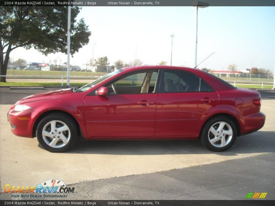 2004 Mazda MAZDA6 i Sedan Redfire Metallic / Beige Photo #1