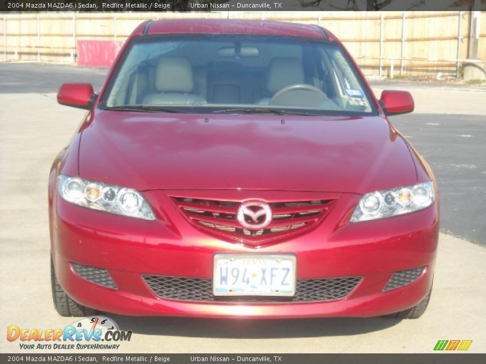 2004 Mazda MAZDA6 i Sedan Redfire Metallic / Beige Photo #2