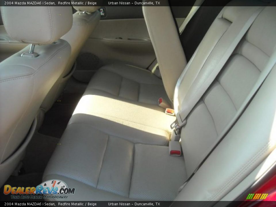 2004 Mazda MAZDA6 i Sedan Redfire Metallic / Beige Photo #8