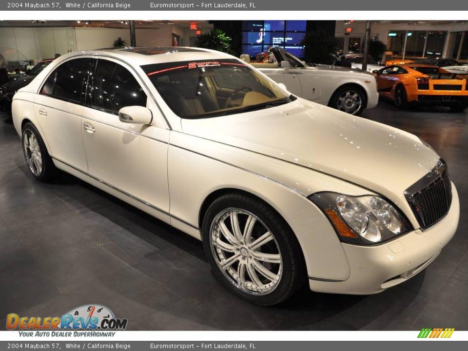 2004 Maybach 57 White / California Beige Photo #1