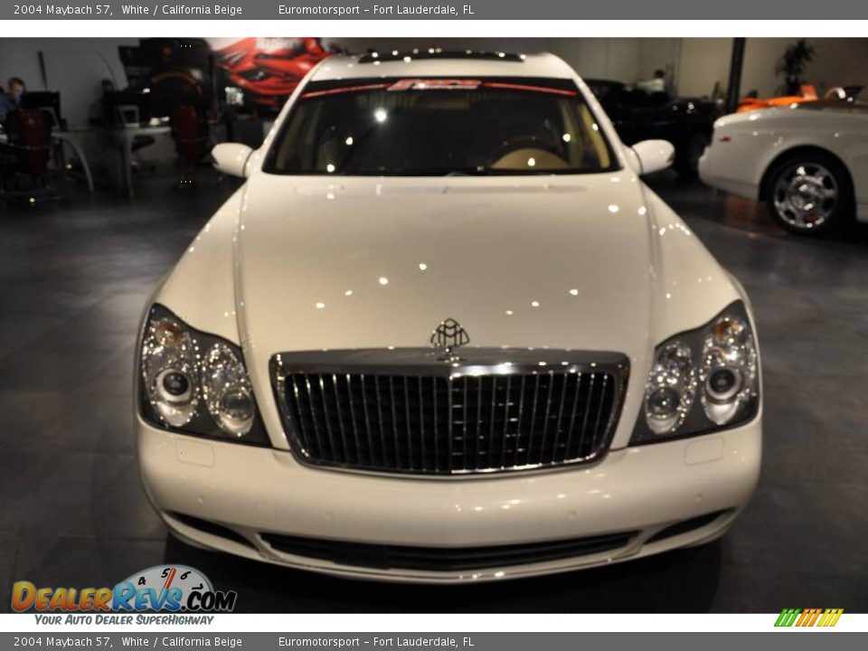 2004 Maybach 57 White / California Beige Photo #2