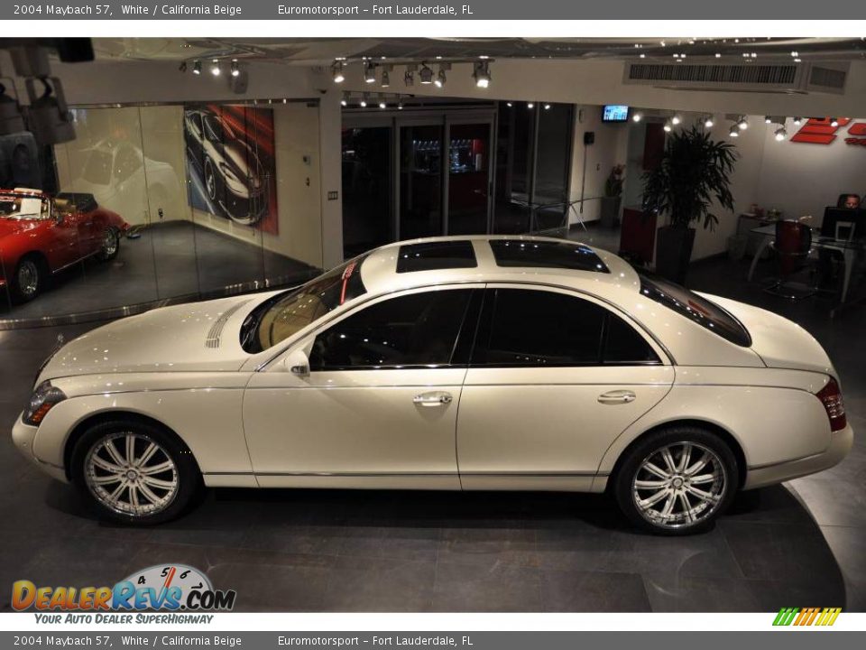 2004 Maybach 57 White / California Beige Photo #4