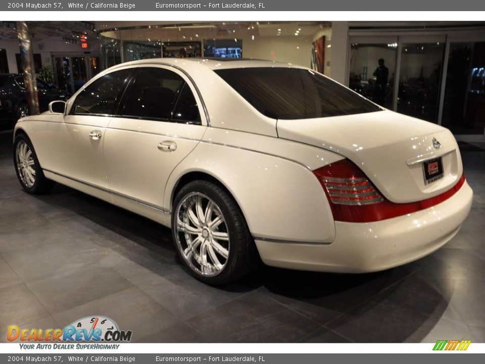 2004 Maybach 57 White / California Beige Photo #5