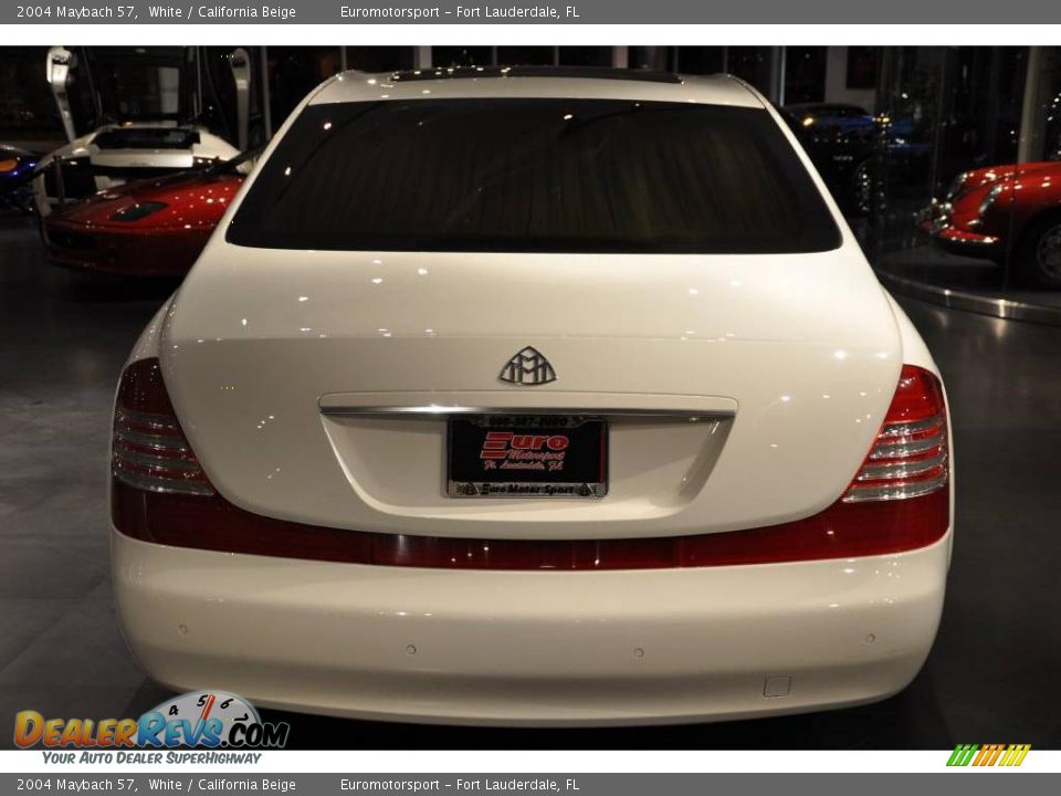 2004 Maybach 57 White / California Beige Photo #6