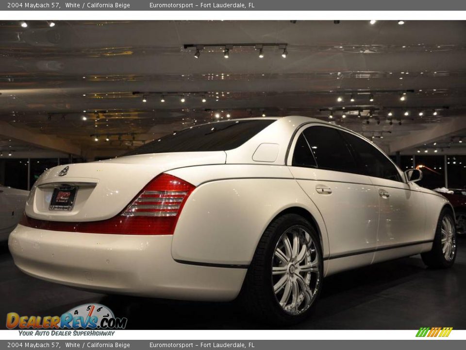 2004 Maybach 57 White / California Beige Photo #7