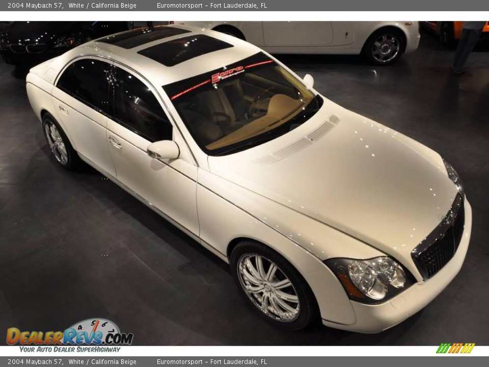 2004 Maybach 57 White / California Beige Photo #8