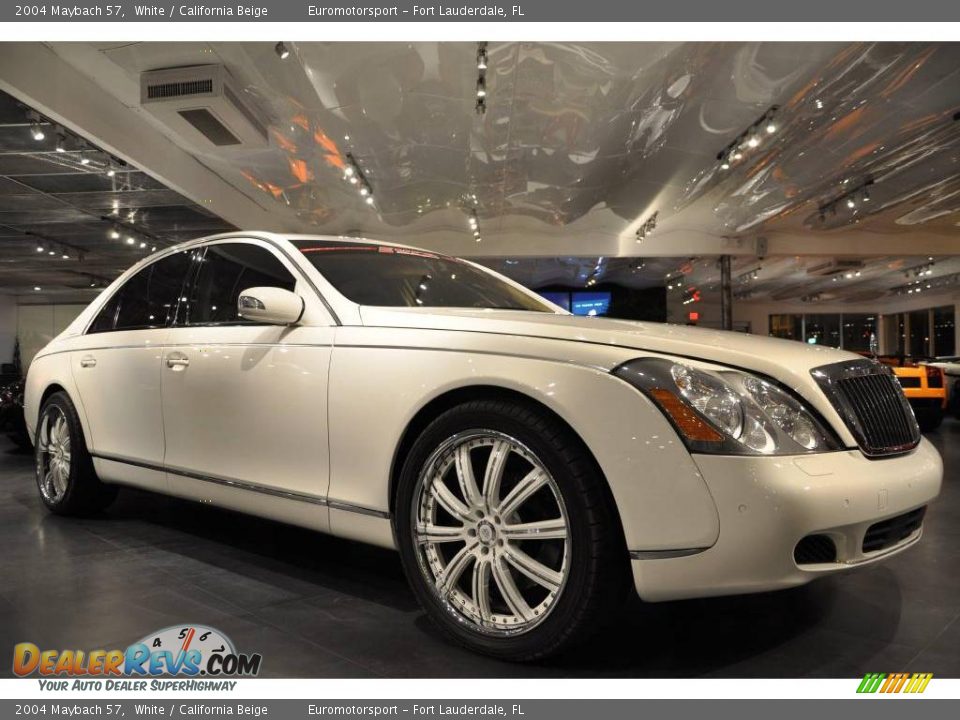 2004 Maybach 57 White / California Beige Photo #9