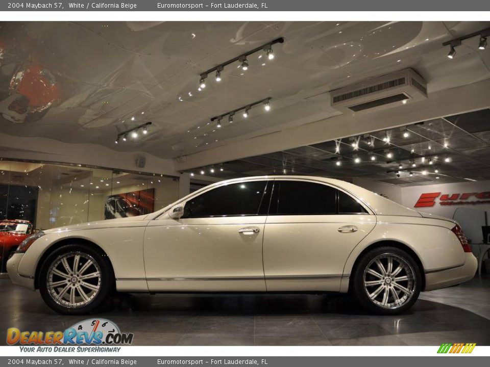 2004 Maybach 57 White / California Beige Photo #10