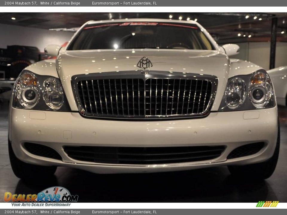 2004 Maybach 57 White / California Beige Photo #11