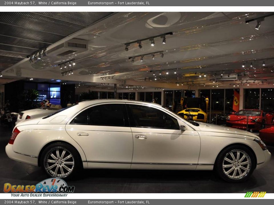 2004 Maybach 57 White / California Beige Photo #12