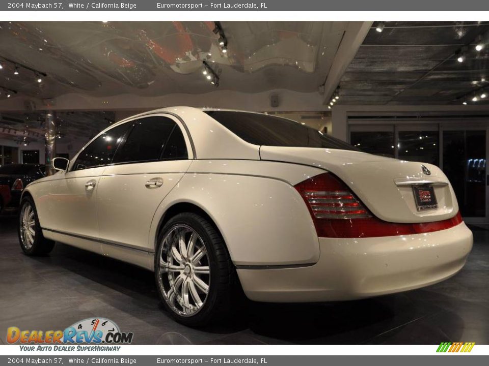 2004 Maybach 57 White / California Beige Photo #13