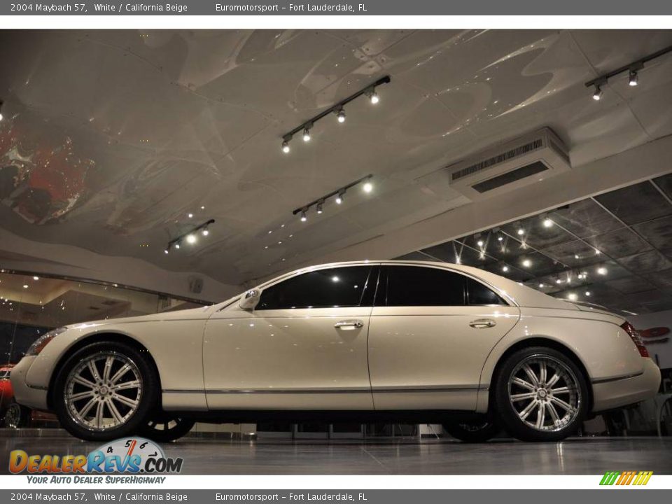 2004 Maybach 57 White / California Beige Photo #14
