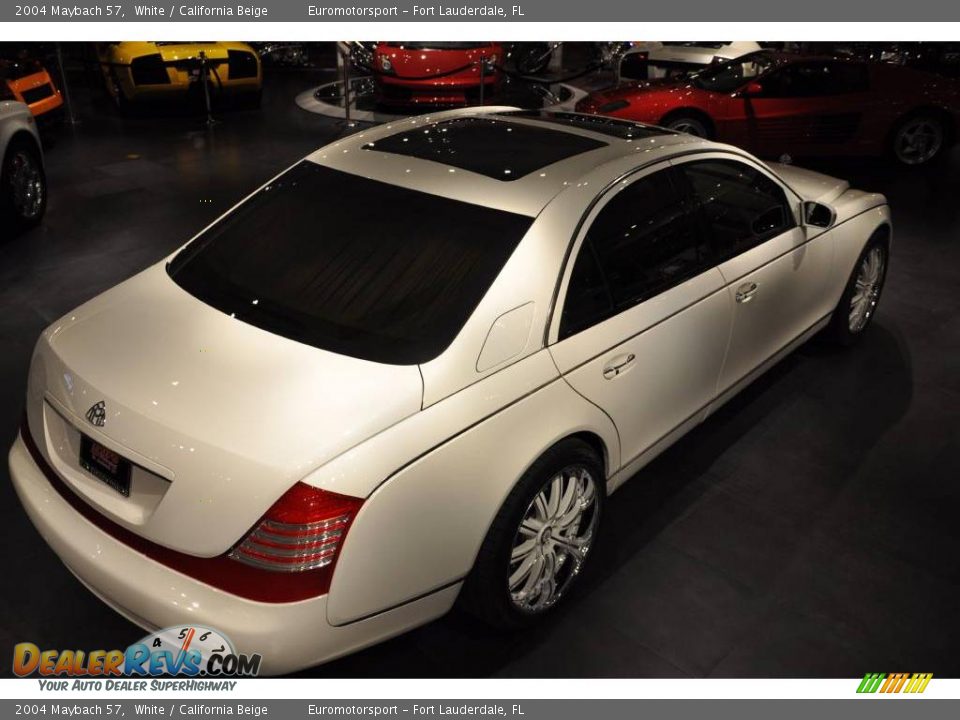 2004 Maybach 57 White / California Beige Photo #15
