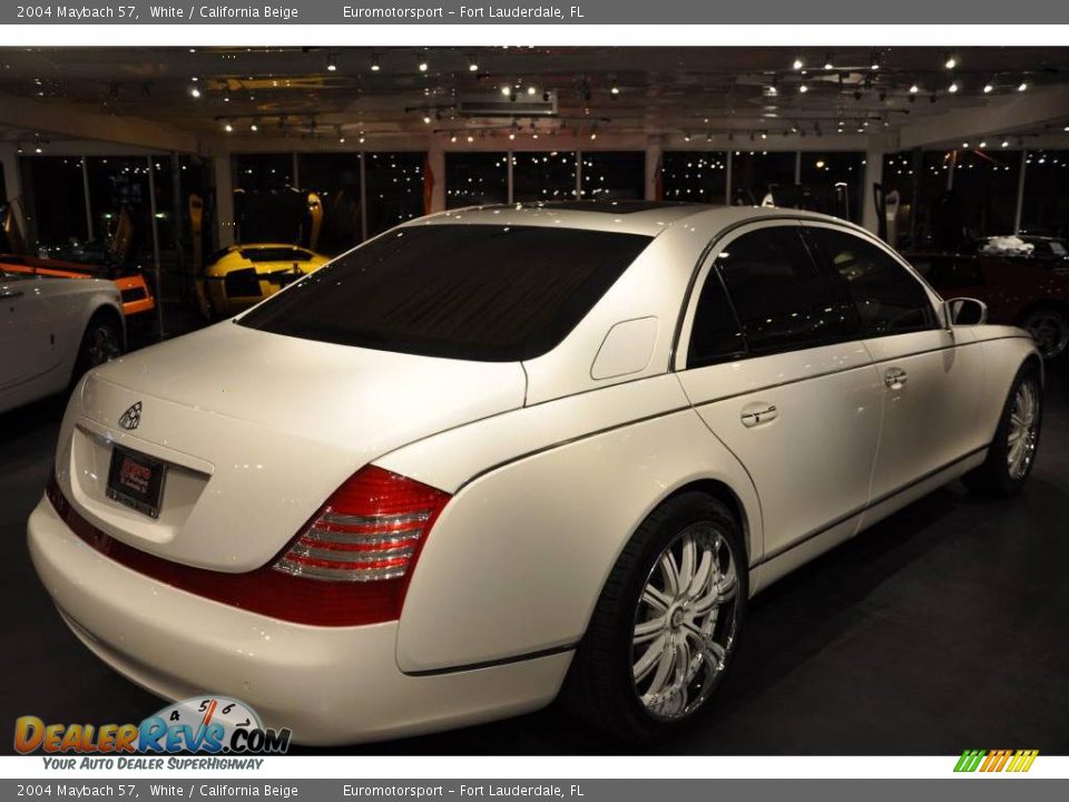 2004 Maybach 57 White / California Beige Photo #16