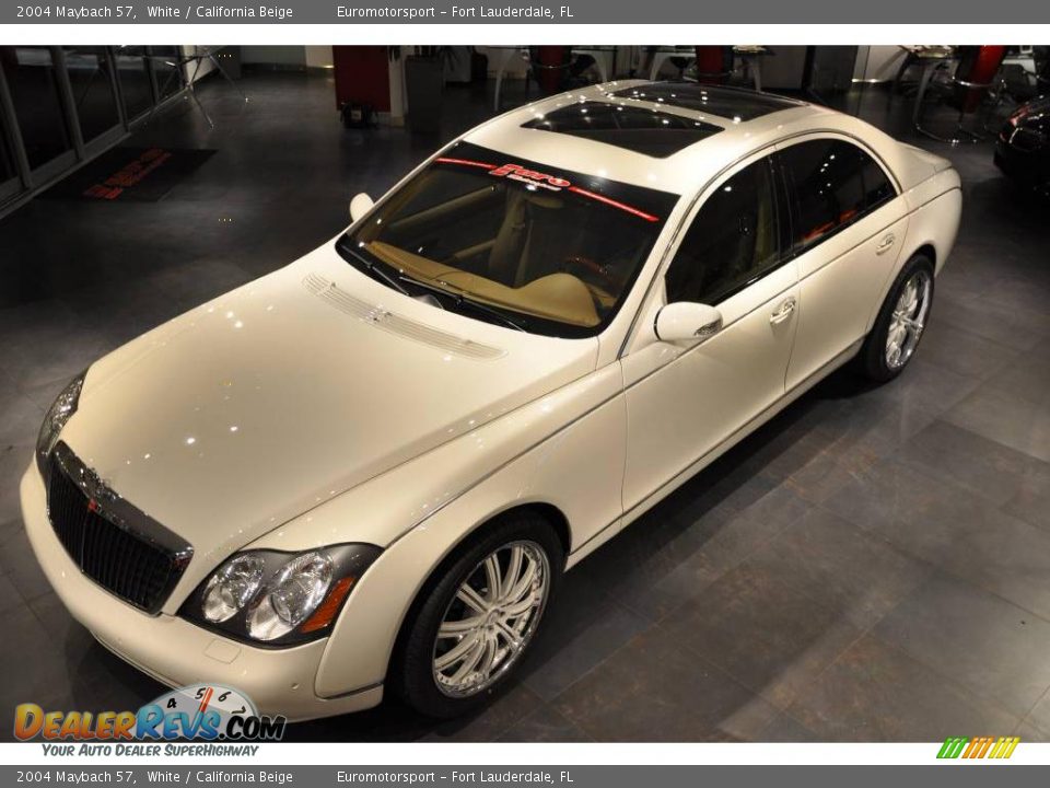 2004 Maybach 57 White / California Beige Photo #17