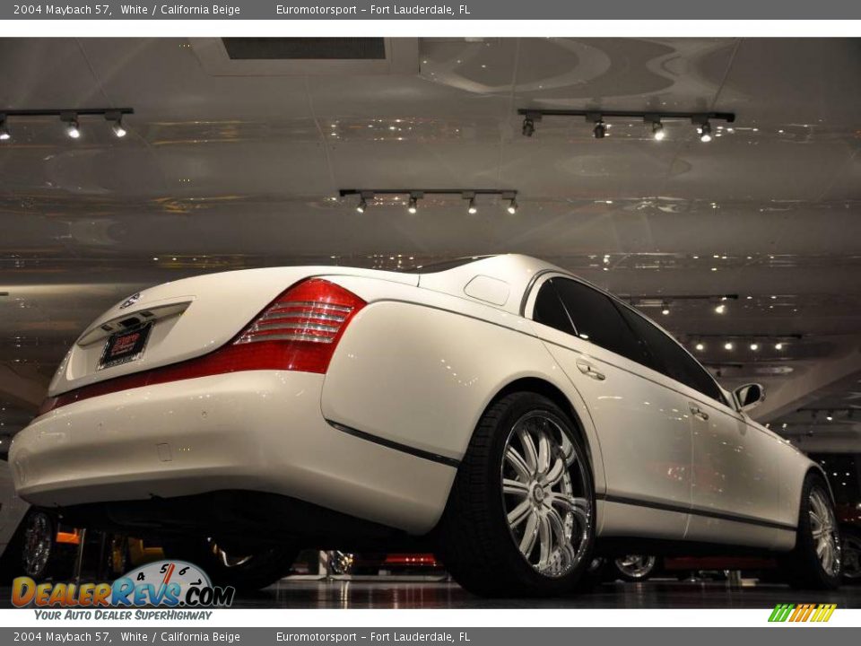 2004 Maybach 57 White / California Beige Photo #18