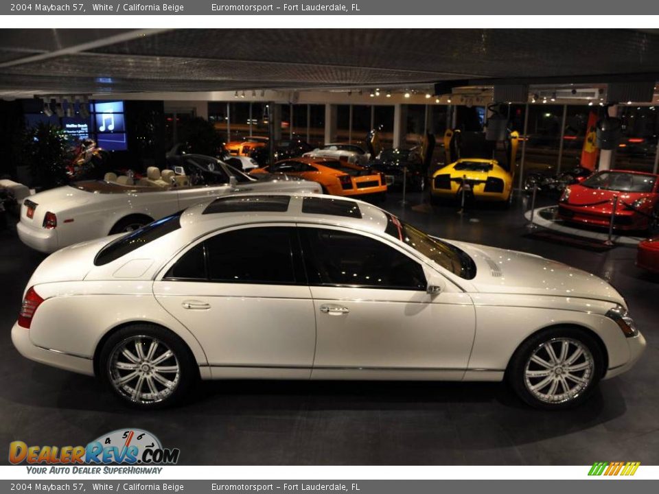 2004 Maybach 57 White / California Beige Photo #19
