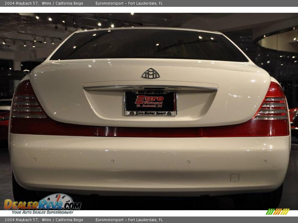2004 Maybach 57 White / California Beige Photo #20