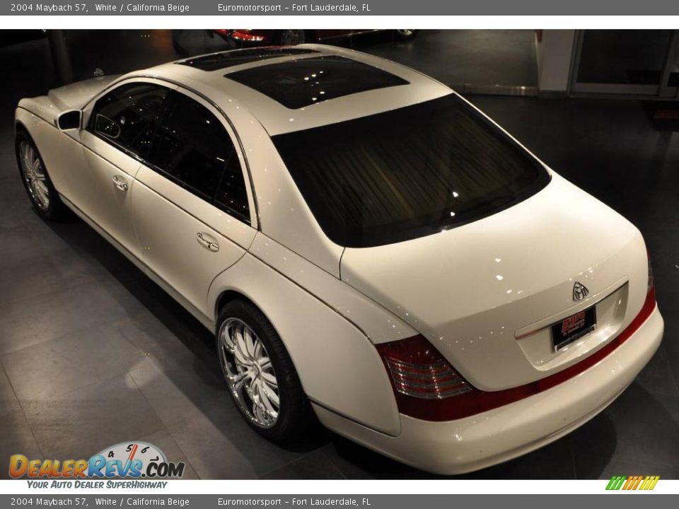 2004 Maybach 57 White / California Beige Photo #22