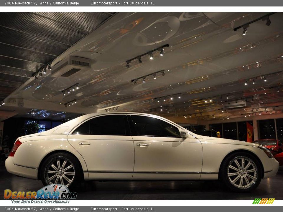 2004 Maybach 57 White / California Beige Photo #24
