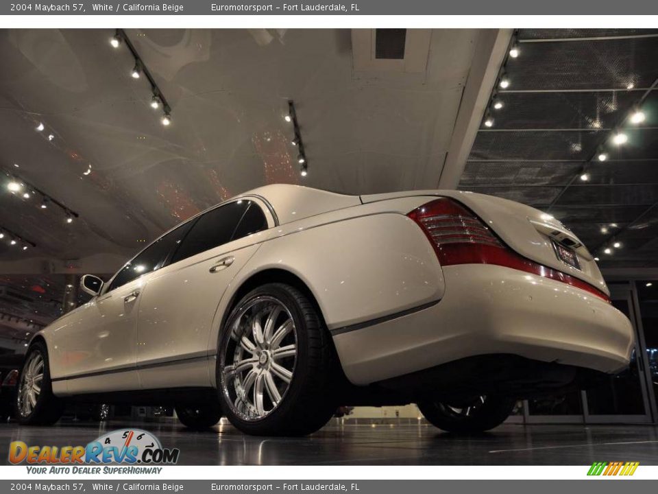 2004 Maybach 57 White / California Beige Photo #25