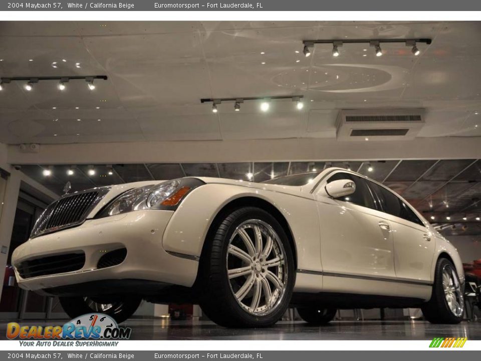 2004 Maybach 57 White / California Beige Photo #26