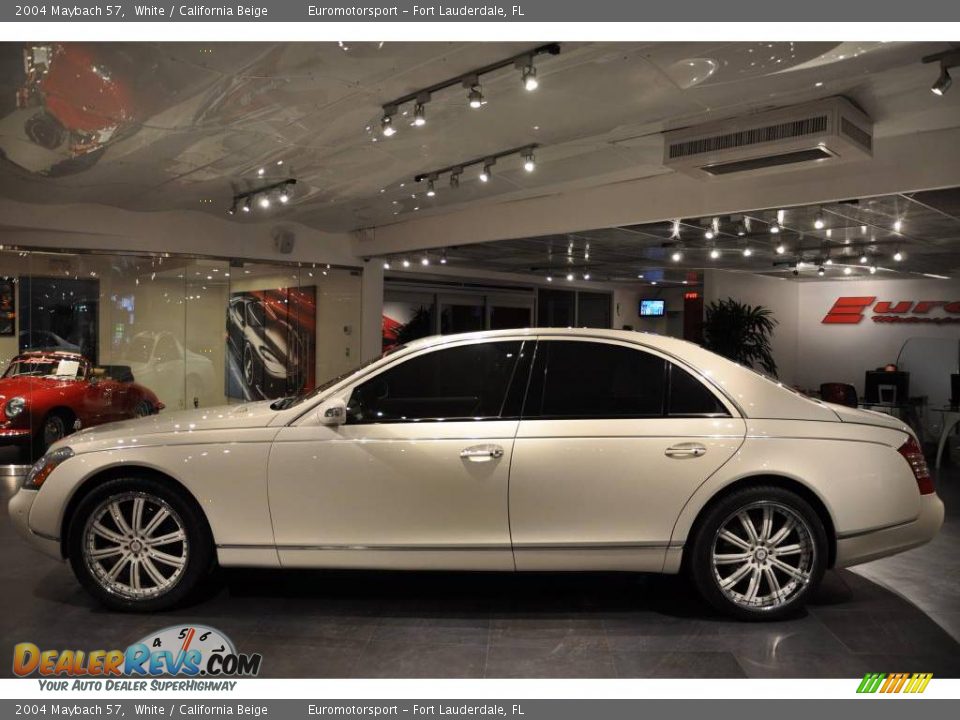 2004 Maybach 57 White / California Beige Photo #27