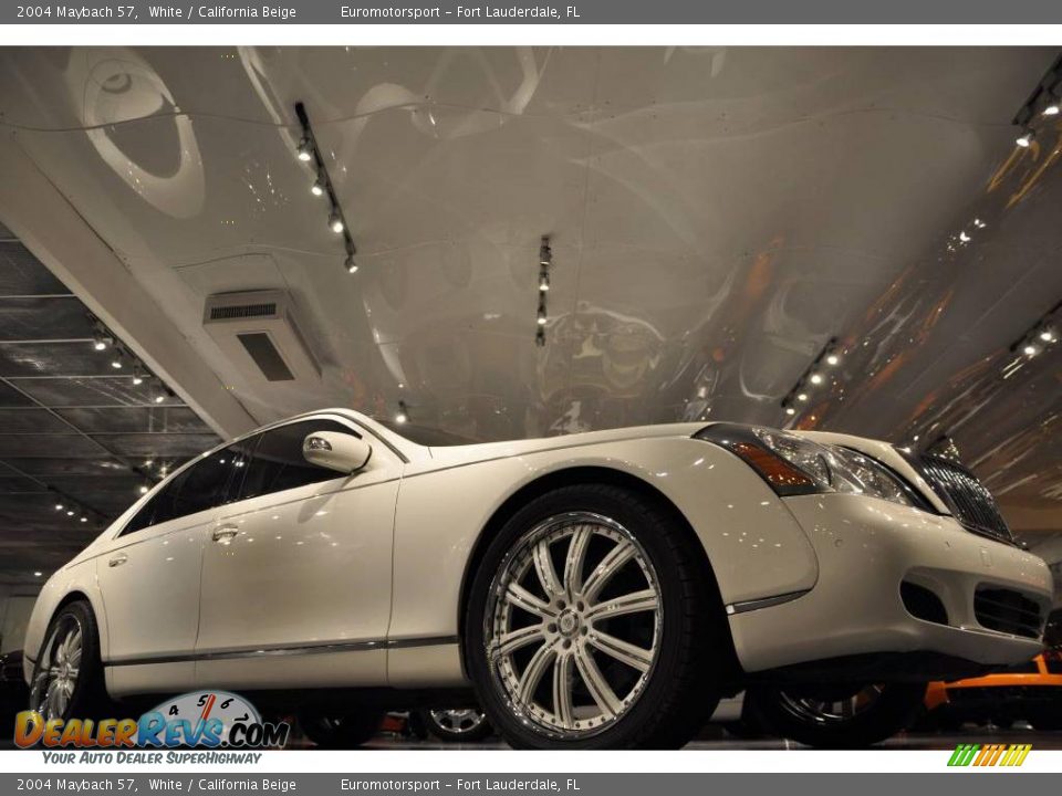 2004 Maybach 57 White / California Beige Photo #28
