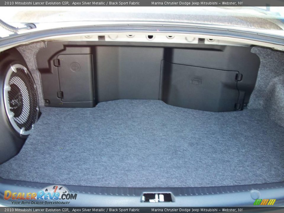 2010 Mitsubishi Lancer Evolution GSR Apex Silver Metallic / Black Sport Fabric Photo #14