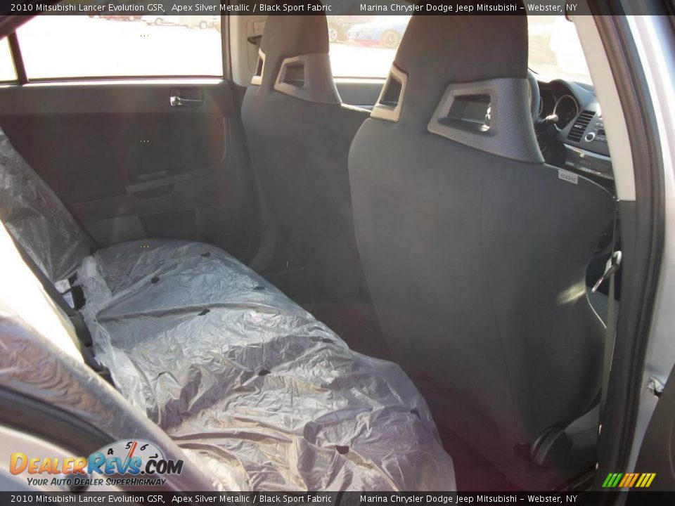 2010 Mitsubishi Lancer Evolution GSR Apex Silver Metallic / Black Sport Fabric Photo #16