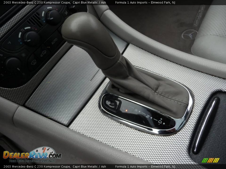 2003 Mercedes-Benz C 230 Kompressor Coupe Capri Blue Metallic / Ash Photo #9