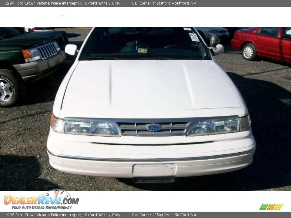 1996 Ford Crown Victoria Police Interceptor Oxford White / Gray Photo #1