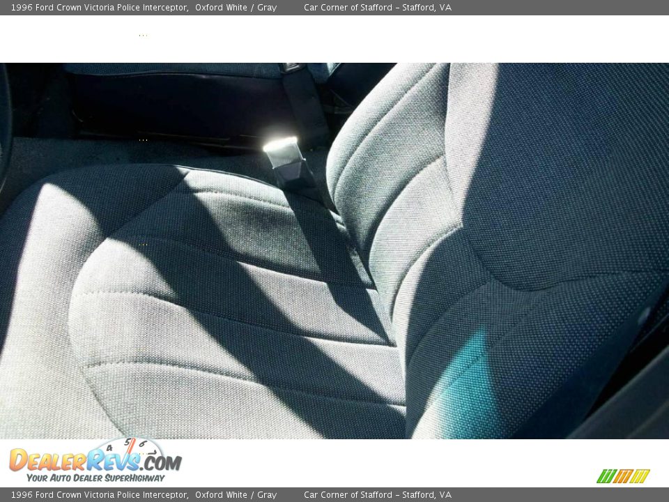 1996 Ford Crown Victoria Police Interceptor Oxford White / Gray Photo #5