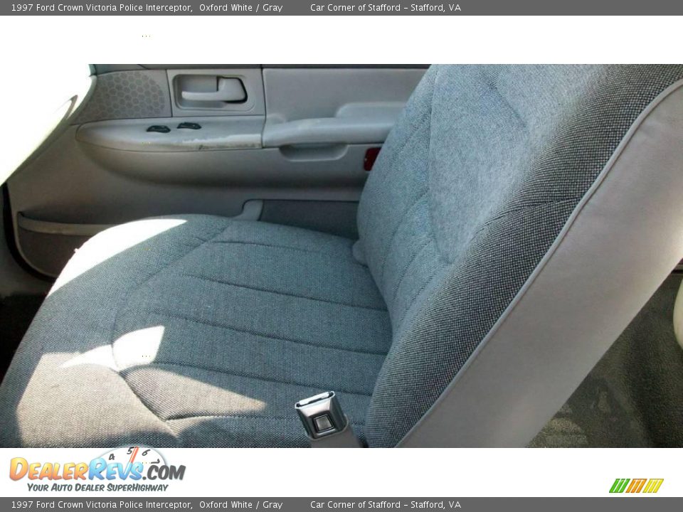 1997 Ford Crown Victoria Police Interceptor Oxford White / Gray Photo #18