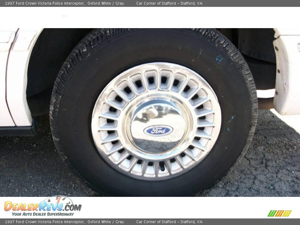 1997 Ford Crown Victoria Police Interceptor Oxford White / Gray Photo #25