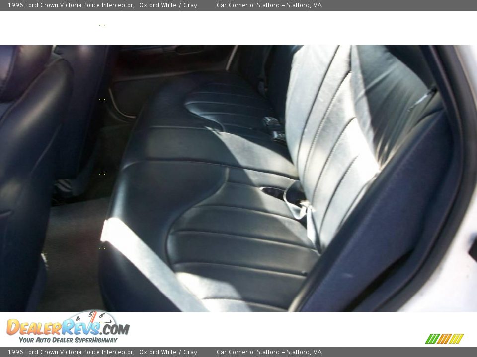 1996 Ford Crown Victoria Police Interceptor Oxford White / Gray Photo #15