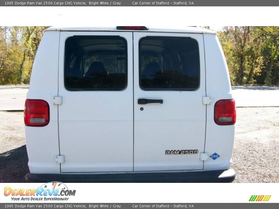 1995 Dodge Ram Van 2500 Cargo CNG Vehicle Bright White / Gray Photo #3