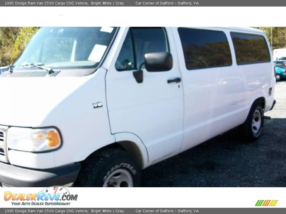 1995 Dodge Ram Van 2500 Cargo CNG Vehicle Bright White / Gray Photo #5