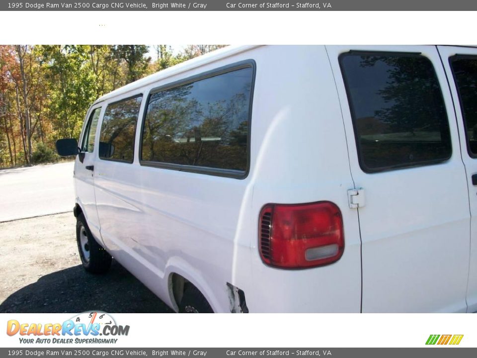 1995 Dodge Ram Van 2500 Cargo CNG Vehicle Bright White / Gray Photo #6