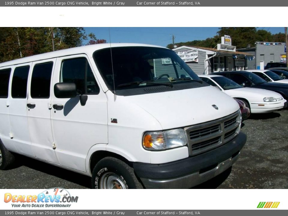 1995 Dodge Ram Van 2500 Cargo CNG Vehicle Bright White / Gray Photo #12