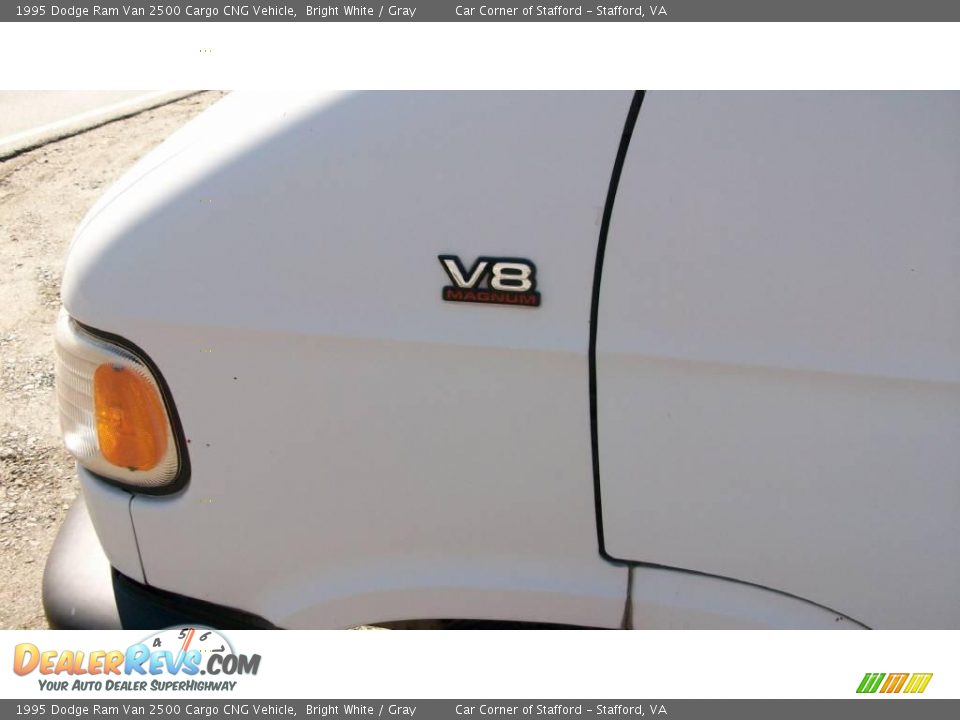 1995 Dodge Ram Van 2500 Cargo CNG Vehicle Bright White / Gray Photo #24