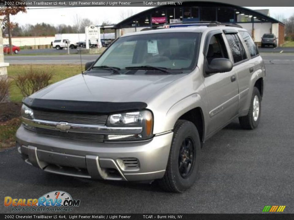 2002 Chevrolet TrailBlazer LS 4x4 Light Pewter Metallic / Light Pewter Photo #2