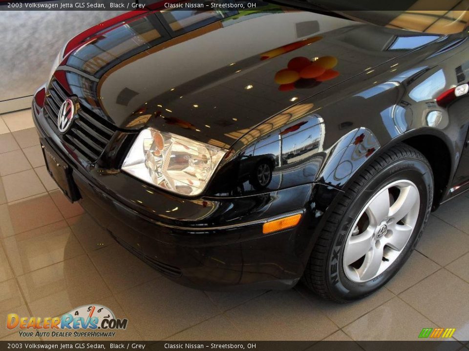 2003 Volkswagen Jetta GLS Sedan Black / Grey Photo #7