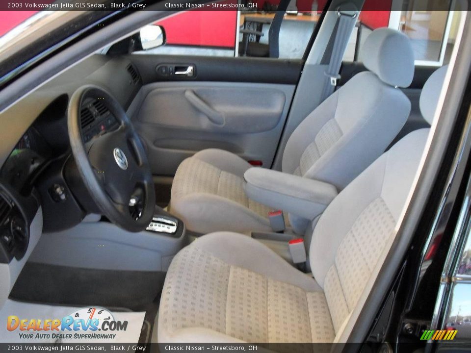 2003 Volkswagen Jetta GLS Sedan Black / Grey Photo #14